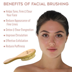 Premium Dry Brush for Face for Smooth Radiant Skin