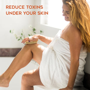 Premium Dry Body Brush with Natural Bristles to Rejuvenate Your Skin