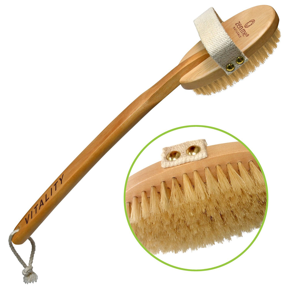 Detox Dry Body Brush, Eco Friendly Self Care Dry Skin Brushing, Vegan Dry  Body Brush for Cellulite, Good Health 